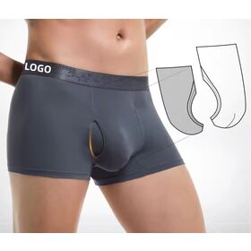 Men's Underwear Custom Logo Men Modal Boxer Briefs Comfortable Breathable Boxer Briefs Large Size Boxers fo Men