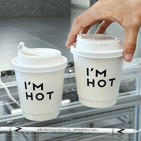 Paper Cup White 5oz 6oz Coffee Tea Water Juice Paper Cup Hot Drinks Disposable Double Wall Paper Coffee Cups with Lids
