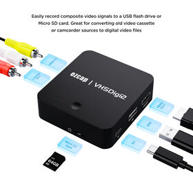 Ezcap181 VHSDigi2 : Numériseur VHS, Convertisseur VHS vers DVD, Hi8 et camescopes. Enregistreur vidéo analogique vers numérique sans PC requis. Capture vidéo AV. for sale