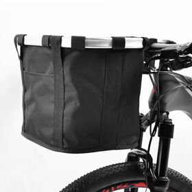 Folding Waterproof Bike Pet Carrier Front Dog Basket for Outdoor Travel
