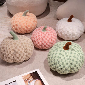 Wholesale Pumpkin throw pillow colorful lamb velvet Halloween plush toys gift