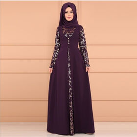 sachin and babi light blue dress Elegant-Traditional Muslim Abaya Dress Evening-Gown Modest-Middle-Eastern  Silk Dress Dubai Abaya Ladies-Plus-Size-Sequined Suit - Muslim Abaya and  Abaya Dress price