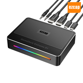 Ezcap364 GameDock Extreme 2.1 Tarjeta de Captura de Video HDMI 8K Caja de Transmisión en Vivo para Mac PS5 OBS Nintendo Switch Steam Deck