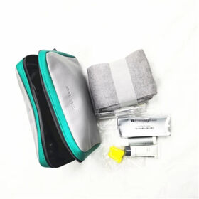 Free sample of amenity kit for airlines travel kit essentials airline overnight kit eco-friendly airlines amenity kits