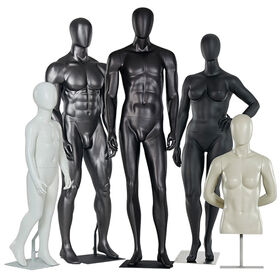 Mannequins homme en plastique de haute qualité pour présentoirs de mode