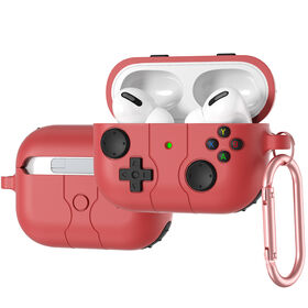 Soonleader Drahtlose Mehrfarbige Kopfhörerhülle Spieler Spielmaschine Muster Headset Schutzhülle für Airpods 1/2/3 Pro 2