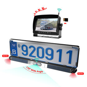 Car Backup Camera Wireless Wide View 170 degree WiFi 720P HD Car Solar Security rear view truck camera with 7 inch monitor