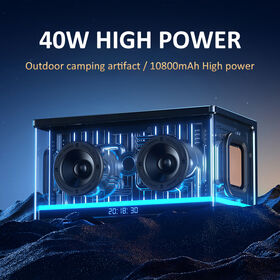 40W Tisch-Bluetooth-Lautsprecher mit beeindruckenden Lichteffekten für Zuhause