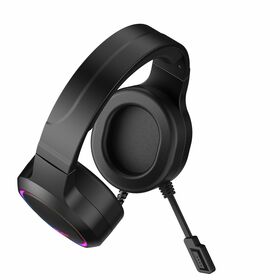 JINDUN M12PRO Beliebte, hochwertige PC-Gaming-Kopfhörer mit 7.1 Surround-Sound und Mikrofon mit Geräuschunterdrückung (Schwarz)