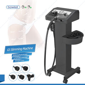 Bowket Masajeador Portátil de 5 Cabezales para Vibración Corporal, Alivio del Dolor y Relajación Muscular G5, Máquina Adelgazante para Uso Doméstico