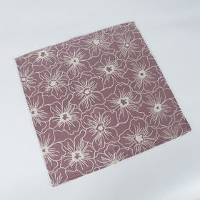 مفرش مائدة أزرق مستدير، مناديل بوليستر، مفرش مائدة بطبعة بلوك، طقم مناديل، مناديل عشاء للاستعمال مرة واحدة، مفرش مائدة مطرز