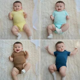 Vêtements pour bébés, grenouillères pour bébés, hautement élastiques, respirants et doux pour la peau, personnalisation en usine, impression numérique activée