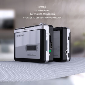 Ezcap231 Reproductor de Cassette Portátil y Convertidor USB a MP3 Independiente - Digitaliza tu Música de Cassette a Formato Digital