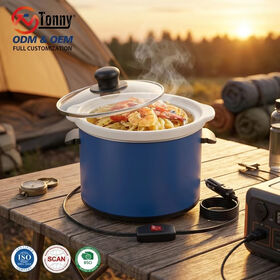 Hot Pot DC 12V Soup Slow Cooker Portable Oven Food Warmer in Car/Truck/Travel