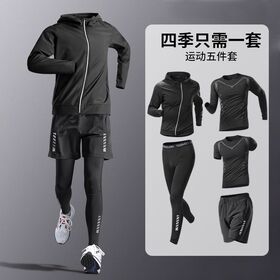 Ensemble de survêtement de sport de haute qualité 2024 pour hommes, tenue d'entraînement pour la course