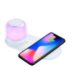 Compact multiple magnet LED light wireless charging 15W bluetooth speaker bedroom