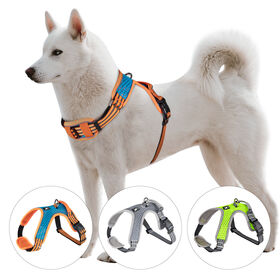 Nouveau design de harnais pour chien en maille respirante, réfléchissant, en nylon, réglable et réversible, gilet pour animaux de compagnie, fournitures pour animaux de compagnie