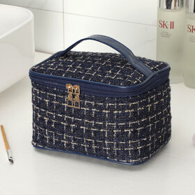 Lambswool Small Cosmetic Bag Cute Plush Makeup Organizer Teddy Makeup Bags Organizer Travel Toiletry Large Capacity Cosmetic Bag