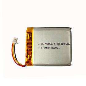 Lithium-Polymer-Akku UL/CB/3C/KC/UN38.3/CE/WERCS 3.7V 850mAh 553640 Lipo-Akku für IoT-Geräte