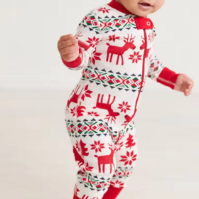 2024 Custom Christmas Baby Clothing Bamboo Kids Pajamas Baby Girl Sleepwear Sets