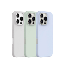 Bestseller: Individuell anpassbare hellgraue Handyhülle mit flüssigem Silikon, magnetisch, für iPhone 16.