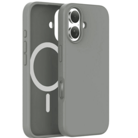 Bestseller: Individuell anpassbare graue Handyhülle mit magnetischer Flüssigsilikon-Abdeckung für iPhone 16