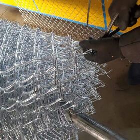 Valla ciclónica de alambre de 3.0 mm, malla de 50x50 galvanizada/recubierta de PVC
