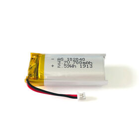 Direktverkauf ab Werk Lithium-Polymer-Akku AS102040 3.7V 700mAh mit UL1642 CE-Zertifizierung für digitale Geräte
