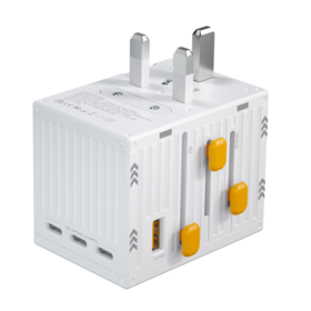 Adaptor Travel Universal GaN45W Grosir, Rating Daya 2500W Dengan Port USB-C Untuk Laptop