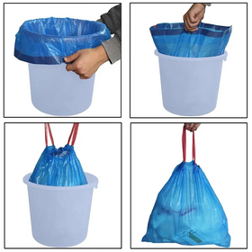 Fabricante da China Atacado Sacos de lixo com cordão personalizados Sacos de lixo biodegradáveis Saco de lixo Sacos de lixo à prova d'água
