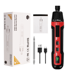 Destornillador Eléctrico Inalámbrico Tipo-C de 3.6V de Tercera Generación con 6 Velocidades Ajustables y Gran Torque