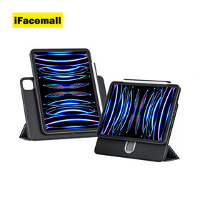 Étui IFacemall pour iPad Pro 11 pouces, magnétique, rotatif à 360 degrés, couverture de tablette pour Air 4/5/6/ 2024 2022 2022 10.9