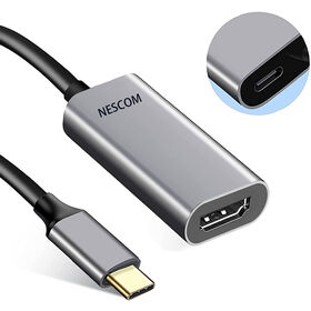 Aluminum shell Cable .Cable to 2 IN 1 USB C HDMI for4K 60Hz and PD 100W,The cable has a chip conversion function into video.