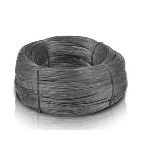Fábrica de alambre de hierro negro recocido de bajo carbono calibre 8-24 (0.5-3.5 mm) en rollos para atar