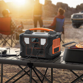 Camping outdoor lithium ion battery smart ac 110v 220v small solar generator wireless charging 300w 500w portable power station