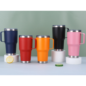 Wholesale 30oz Stainless steel car cup Large capacity thermal insulation ice Bully cup Portable simple car cup handle cup