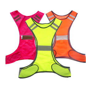 Gilet réfléchissant pour sports de plein air, cyclisme et course de nuit - Haute visibilité