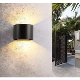 Simple modern corridor aisle wall light minimalist double-sided luminous adjustable outdoor waterproof wall light bedside lamp
