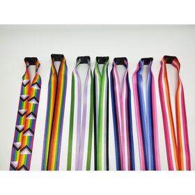 Cintas Personalizadas a Todo Color AI-MICH con Logo de Empresa, Nombre, Escuela, Negocio, Porta Identificación, Lanyard Impreso Personalizado