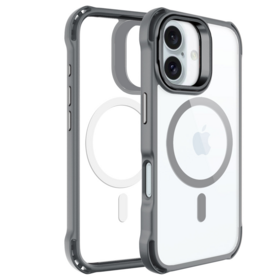 Nouvelle coque de téléphone magnétique Cold Black IP 16 anti-chute et résistante aux tremblements de terre avec support d'objectif