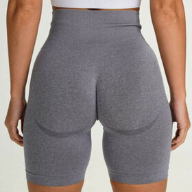 Nahtlose Fitness-Yoga-Hose für Damen, enge, hochtaillierte, nahtlose Trainings-Shorts für das Fitnessstudio.
