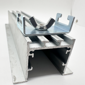Production de pièces d'emboutissage métallique, composants d'installation de lampes LED, colliers de serrage à ressort en aluminium, accessoires d'éclairage carrés