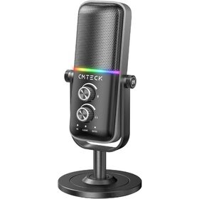 Microphone PC USB Avec Support – Stéréo, Omnidirectionnel – Pour Streaming, Jeu, Conférence – Blanc - 8