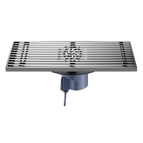 Bon De Sol En Inox Carré 100mm - Drain De Douche Avec Grille - Acier 304