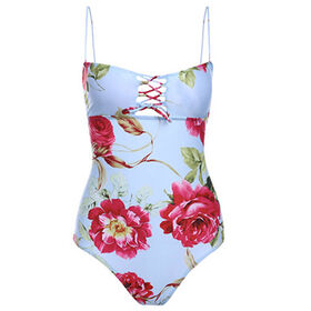 Maillots de bain personnalisés pour femmes, maillot de bain féminin imperméable à imprimé floral