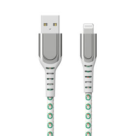Preço de fábrica, Cabo de couro de Natal, feito de couro, Suporte à personalização, resistência à sujeira e ao desgaste, para carregamento de telefones e presentes