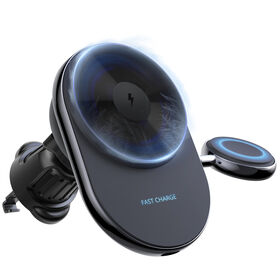 Prix usine S17 Chargeur sans fil magnétique de voiture à refroidissement par glace 2 en 1 avec chargeur de montre