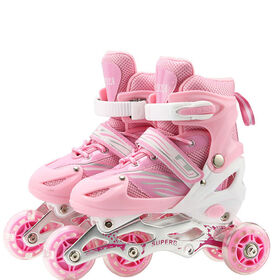 Cost-Effective children's toys adjustable double row roller Kids' skate shoes