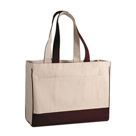Canvas tote bags shopping bags, size:17"*13"*5", welcome OEM ODM design