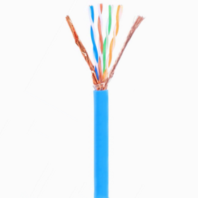 1000ft Cat5e Solid 24AWG Shielded Cable SFTP Cat5 Bulk Pull Box Network Copper Clad Aluminum Wire Shielded Blue
